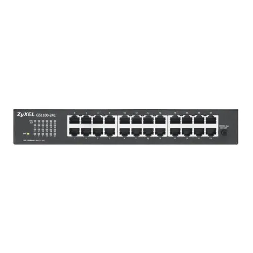Коммутатор Zyxel GS1100-24E-EU0101F (1000 Base-TX (1000 мбит/с), Без SFP портов)