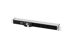 Блок розеток Rem-32 с авт., и амп., 3 IEC 60320 C13, 3 IEC 60320 C19, 32А, алюм., 19", колодка