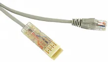 Hyperline PC-110-RJ45-2P-CX-1M-LSZH-GY
