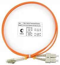 Патч-корд оптический duplex LC-SC 62,5/125 mm 1м LSZH Cabeus