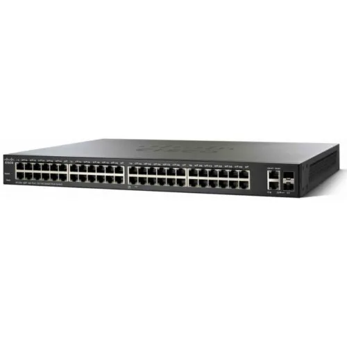 Коммутатор Cisco SB SF350-48MP-K9-EU (100 Base-TX (100 мбит/с), 4 SFP порта)
