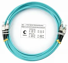 Патч-корд оптический duplex FC-FC 50/125 mm OM3 5м LSZH Cabeus