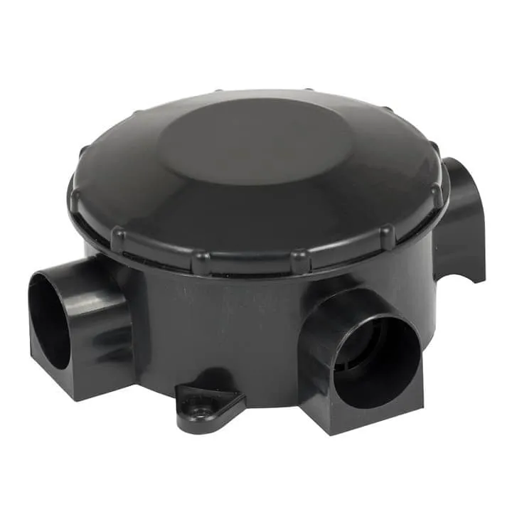 Коробка распаячная КМР-040-040б трехрожковая черная  (70х35) EKF