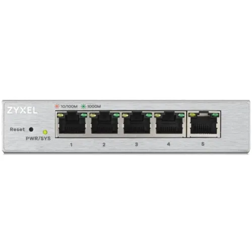 Коммутатор Zyxel GS1200-5-EU0101F (1000 Base-TX (1000 мбит/с), Без SFP портов)
