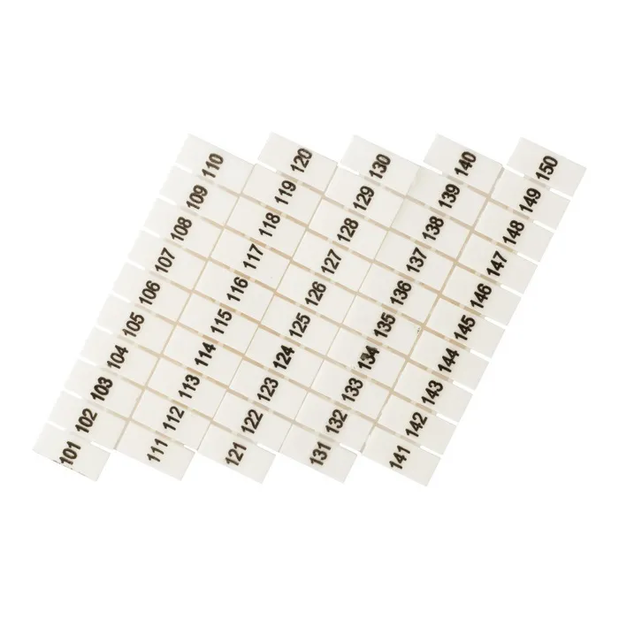 Маркеры для JXB-ST 4 с нумерацией 100-150 (10 шт.) EKF