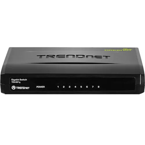 Коммутатор TrendNet TEG-S81g (1000 Base-TX (1000 мбит/с), Без SFP портов)