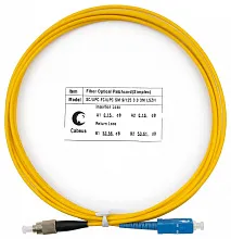 Патч-корд оптический simplex SC-FC 9/125 sm 3м LSZH Cabeus