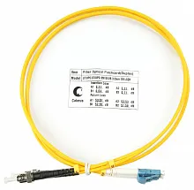 Патч-корд оптический duplex LC-ST 9/125 sm 1м LSZH Cabeus