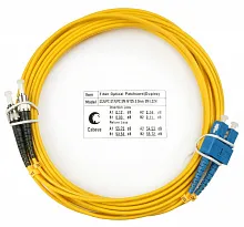 Патч-корд оптический duplex SC-ST 9/125 sm 15м LSZH Cabeus