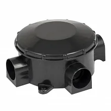 Коробка распаячная КМР-040-040б трехрожковая черная  (70х35) EKF