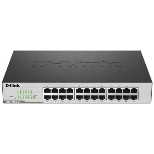Коммутатор D-link DGS-1100-24/B2A (1000 Base-TX (1000 мбит/с), Без SFP портов)