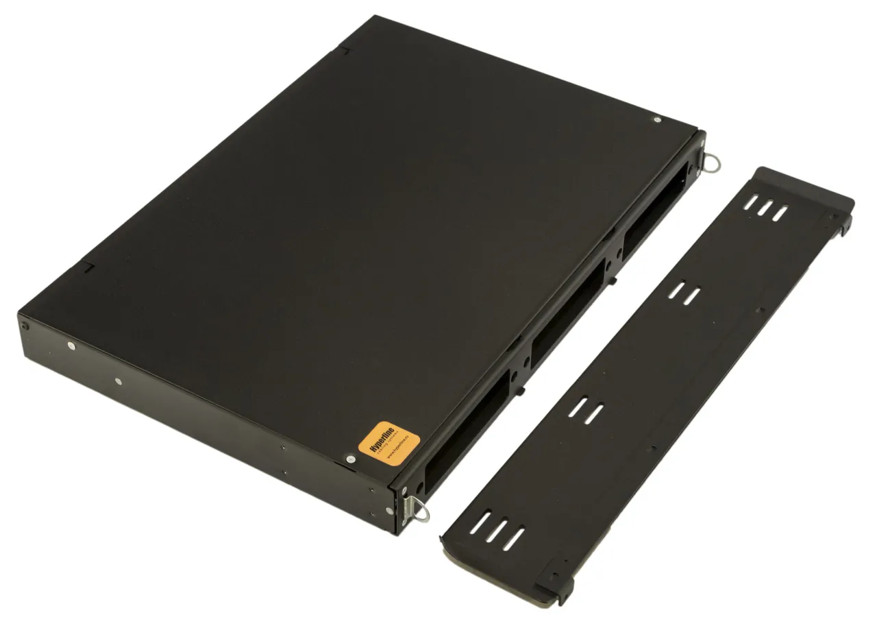 Hyperline FO-19V-1U-3xSLT-W130H30-24UN-BK