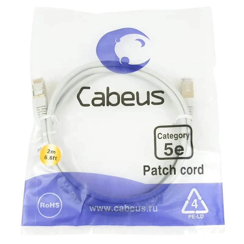 Cabeus PC-FTP-RJ45-Cat.5e-2m