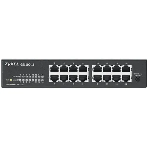 Коммутатор Zyxel GS1100-16 (1000 Base-TX (1000 мбит/с))