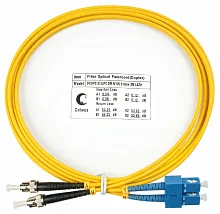 Патч-корд оптический duplex SC-ST 9/125 sm 2м LSZH Cabeus