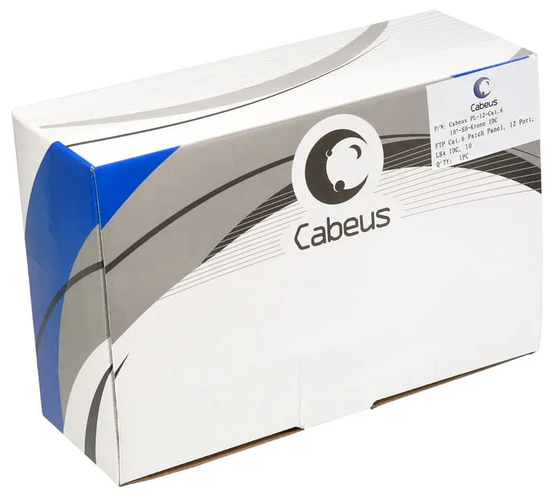 Cabeus PL-12-Cat.6 10"-SH-Krone IDC