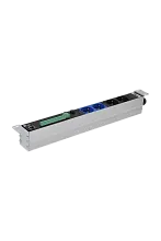 Упр. блок розеток с монит. Rem-MC1 2x2 S, 32A, алюм., 19", колодка