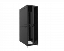 Шкаф телекоммуникационный напольный RUSRACK RSRF.54.08.08.P2P.R9005M 19" 54U 800x800мм