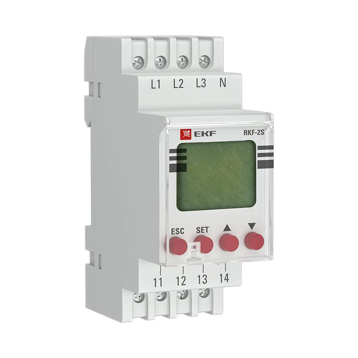 Реле контроля фаз с LCD дисплеем RKF-2S EKF