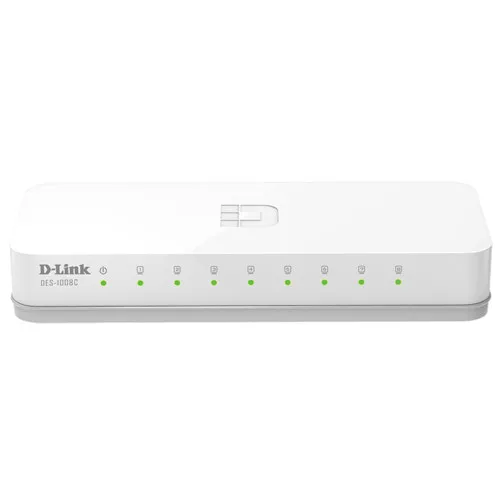 Коммутатор D-link DES-1008C/A1* (100 Base-TX (100 мбит/с), Без SFP портов)