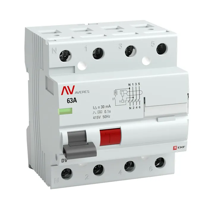 DV 4P  40А/500мА (A) EKF AVERES