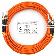 Патч-корд оптический duplex ST-ST 62,5/125 mm 10м LSZH Cabeus