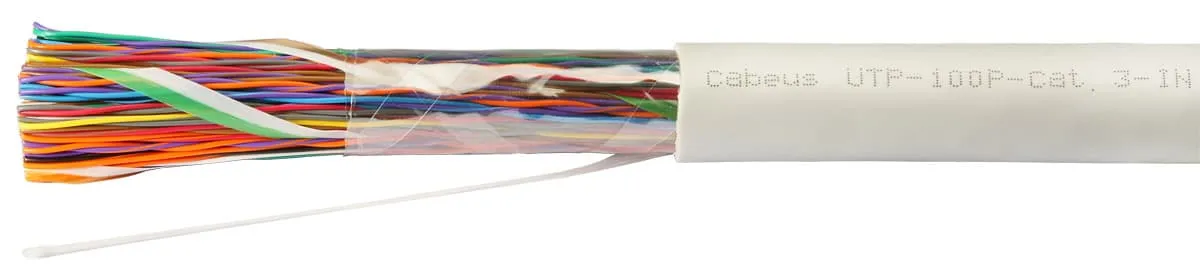 Cabeus UTP-100P-Cat.3-IN
