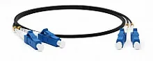 Hyperline FC-D2-9-LC/UR-LC/UR-H-2M-LSZH-BK