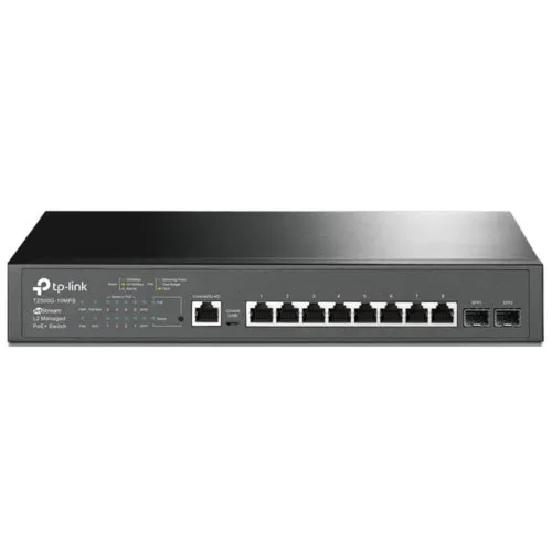 Коммутатор TP-Link T2500G-10MPS (1000 Base-TX (1000 мбит/с), 2 SFP порта)