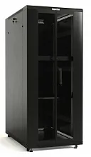 Шкаф телекоммуникационный напольный Hyperline TTB-3768-DD-RAL9004 19" 37U 600x800x1833мм