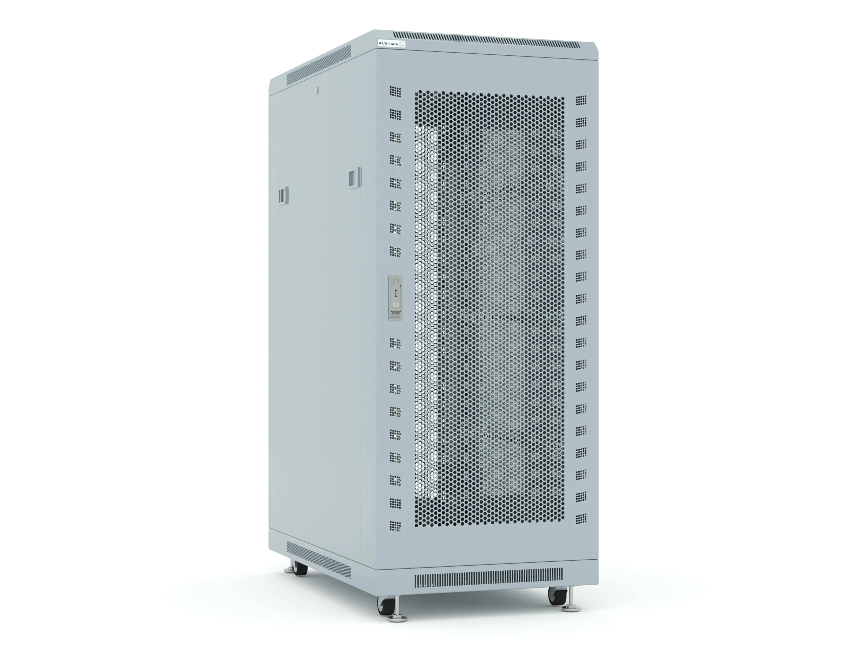 RUSRACK 27U 600х1000, перф. дверь