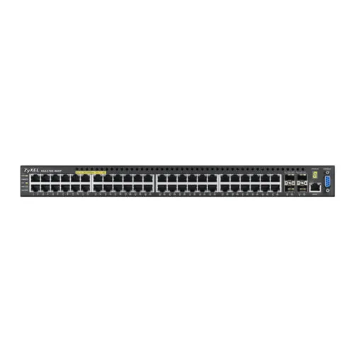 Коммутатор Zyxel XGS3700-48HP (1000 Base-TX (1000 мбит/с), 4 SFP порта)