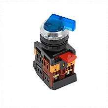 Переключатель ANLC-22 3P синий с подсветкой 380В NO+NC EKF
