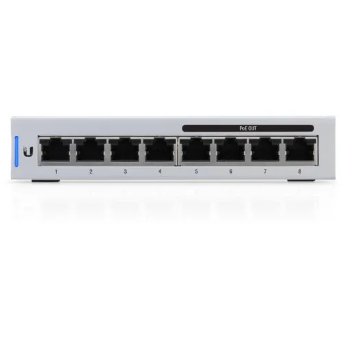 Коммутатор Ubiquiti  US-8-60W (1000 Base-TX (1000 мбит/с), Без SFP портов)