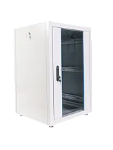 Шкаф телекоммуникационный напольный ЭКОНОМ 18U (600 × 600) дверь стекло, дверь металл