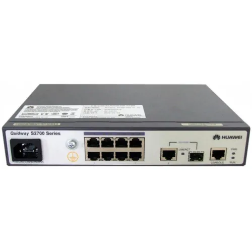Коммутатор Huawei S2700-9TP-PWR-EI 02352335 (100 Base-TX (100 мбит/с), 1 SFP порт)