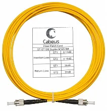 Патч-корд оптический simplex ST-ST 9/125 sm 7м LSZH Cabeus