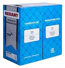 Витая пара REXANT UTP 4PR 23AWG, CAT6A (бухта 305 м) 6A Серый 305 м