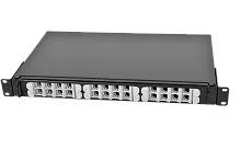 Оптический кросс (бокс) 19" выдвижной, 1U, до 24 портов, цвет черный