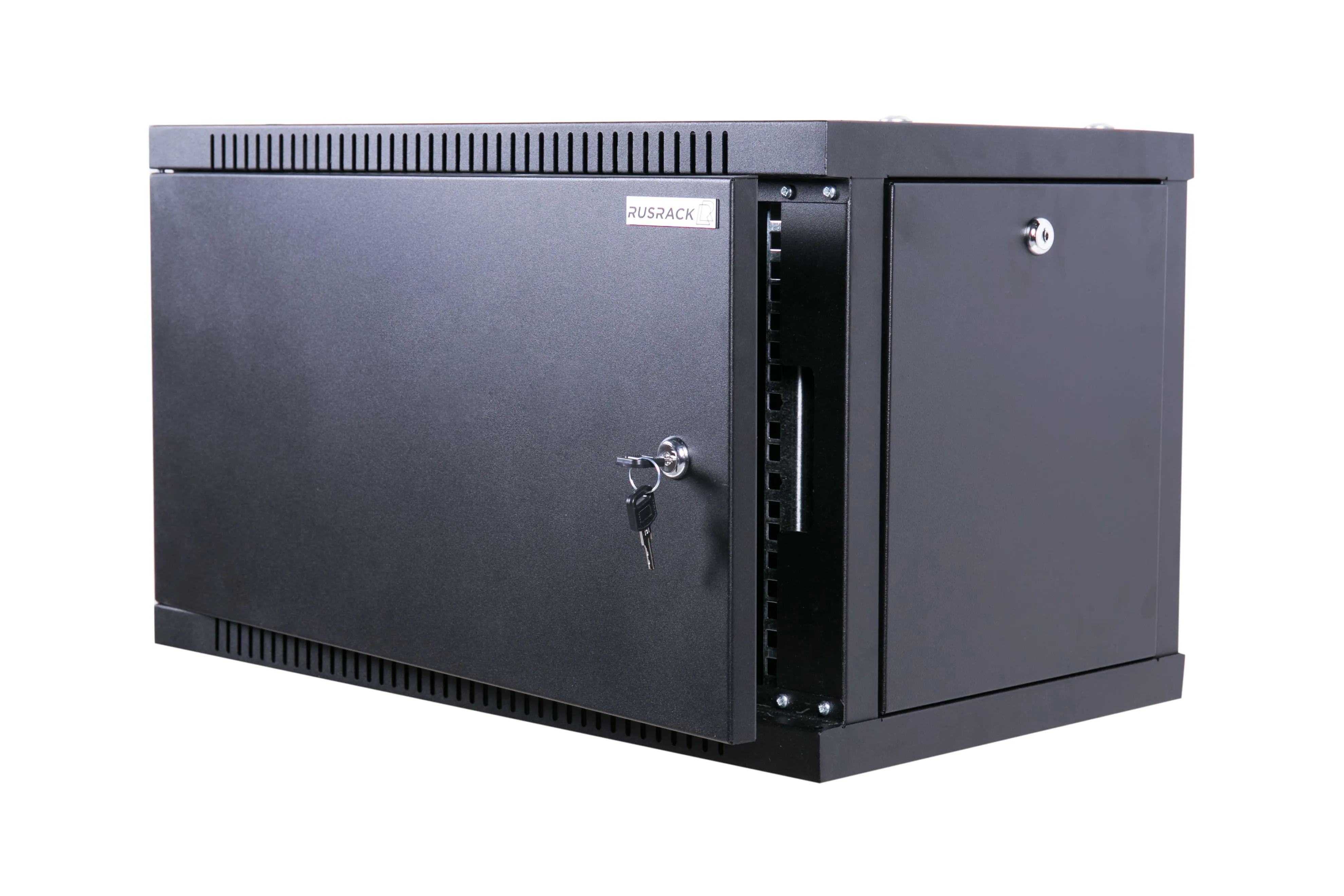 RUSRACK 6U 600х350, дверь металл, черный