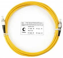 Патч-корд оптический simplex FC-FC 9/125 sm 5м LSZH Cabeus