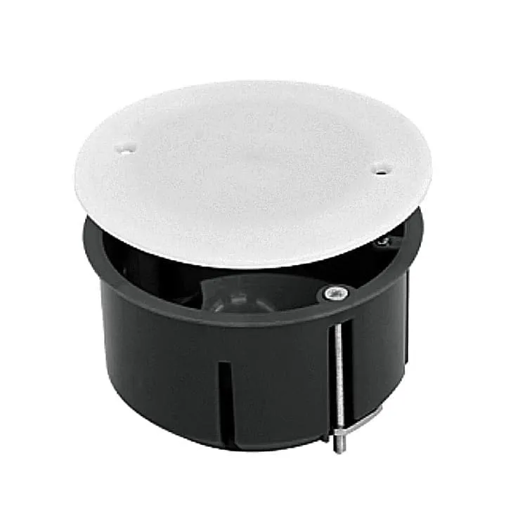 Коробка универсальная установочная КМП-020-026 с мет. лапками  и крышкой (80х45) EKF