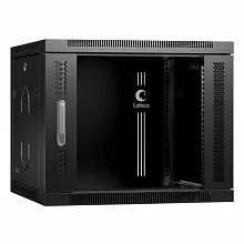 Шкаф телекоммуникационный настенный Cabeus SH-05F-9U60/45-BK 19" 9U 600x450мм