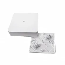 Коробка разветвительная КМР-030-032кг наружная (100х100х28) белая с клеммником EKF