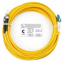 Патч-корд оптический duplex LC-ST 9/125 sm 10м LSZH Cabeus