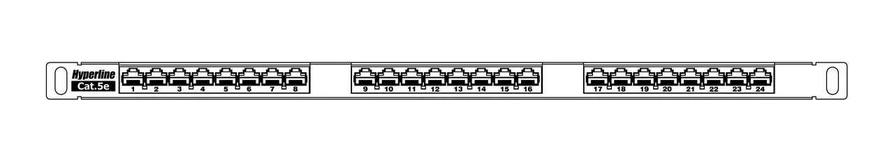 Hyperline PPHD-19-24-8P8C-C5E-110D