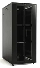 Шкаф телекоммуникационный напольный Hyperline TTB-2761-DD-RAL9004 19" 27U 600x1000x1388мм