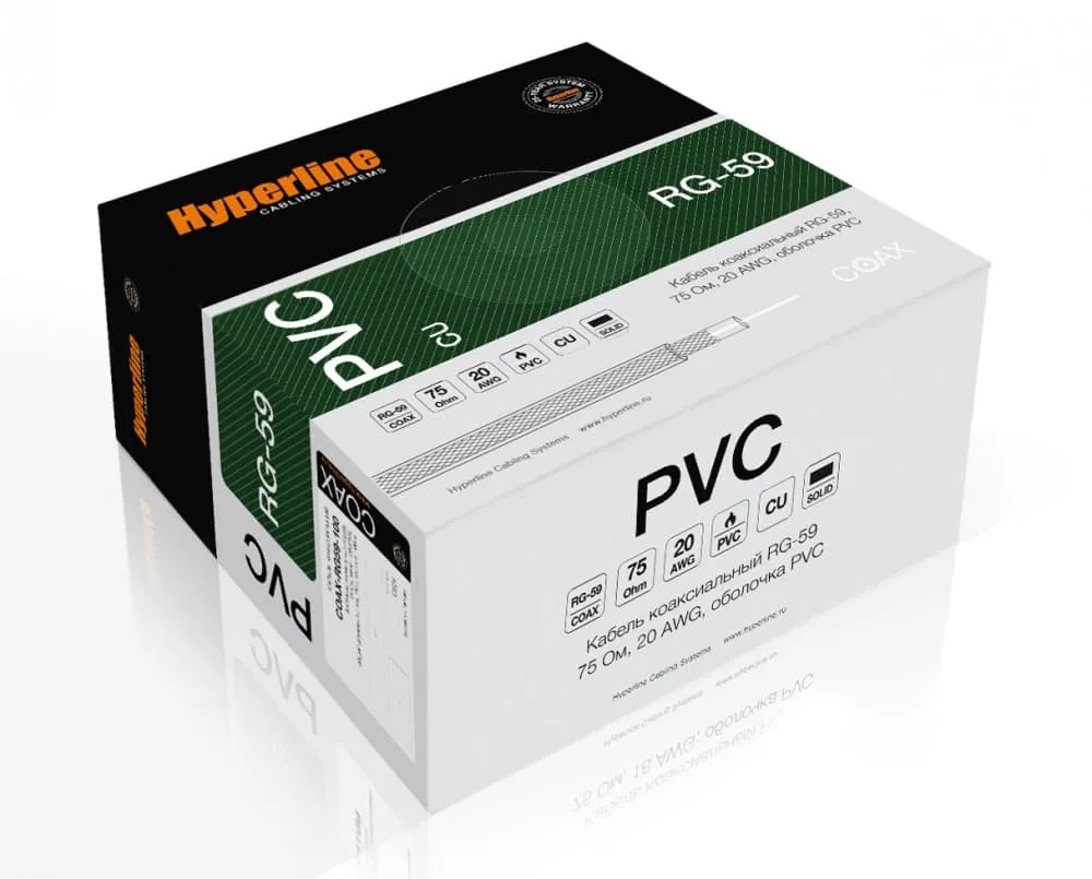 Hyperline COAX-RG59-CU-100