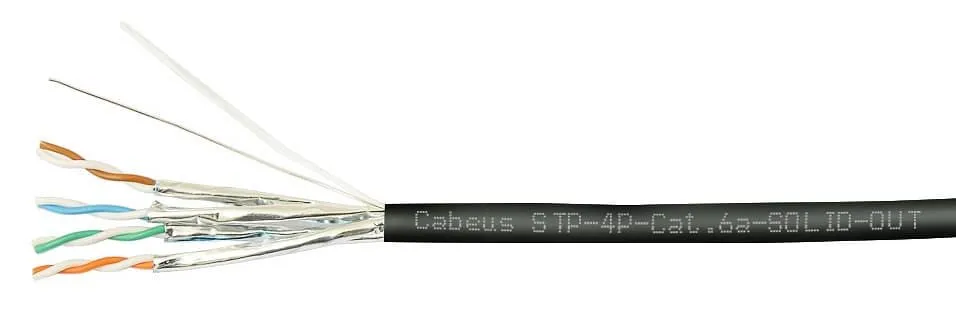 Cabeus STP-4P-Cat.6a-SOLID-OUT