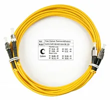 Патч-корд оптический duplex FC-ST 9/125 sm 5м LSZH Cabeus
